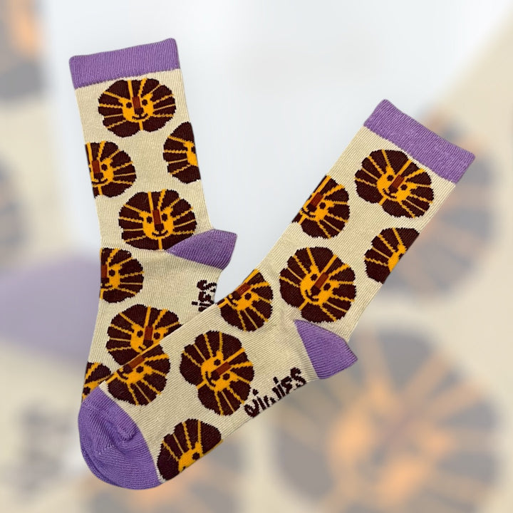 Kindersocken "Löwe" aus Bio-Baumwolle