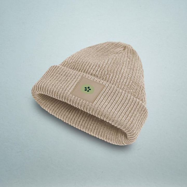 Mütze aus Bio-Baumwolle mit Patch "Kiwi"